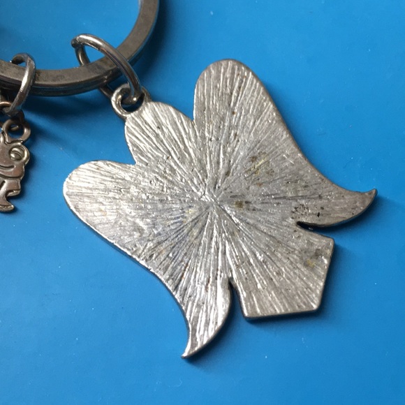 🖤Vtg heart locket & Angel charms keychain - Picture 5 of 12